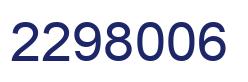 Number 2298006 blue image