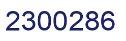 Number 2300286 blue image