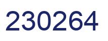 Number 230264 blue image