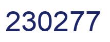 Number 230277 blue image