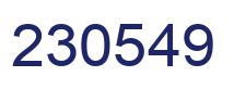 Number 230549 blue image