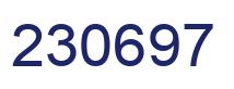 Number 230697 blue image