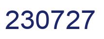 Number 230727 blue image