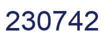 Number 230742 blue image