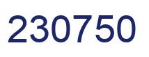 Number 230750 blue image