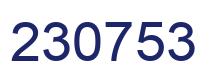 Number 230753 blue image