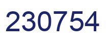 Number 230754 blue image