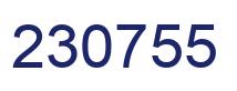 Number 230755 blue image