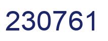 Number 230761 blue image