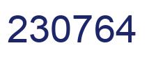 Number 230764 blue image