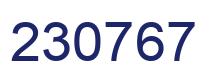 Number 230767 blue image