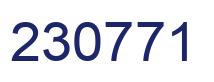 Number 230771 blue image