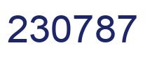 Number 230787 blue image