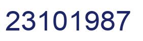 Número 23101987 imagen azul