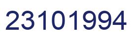 Número 23101994 imagen azul