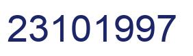 Número 23101997 imagen azul