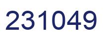 Number 231049 blue image