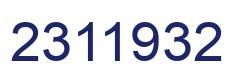 Número 2311932 imagen azul