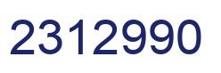 Number 2312990 blue image