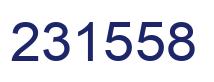 Number 231558 blue image