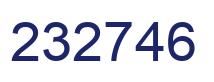 Number 232746 blue image