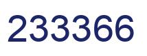 Number 233366 blue image
