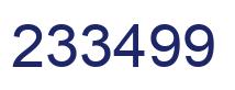 Number 233499 blue image