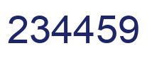 Number 234459 blue image