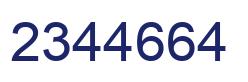 Number 2344664 blue image