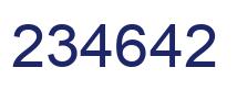 Number 234642 blue image