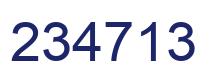Número 234713 imagen azul