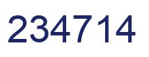 Number 234714 blue image
