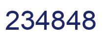 Number 234848 blue image