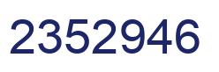Número 2352946 imagen azul