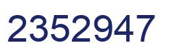 Número 2352947 imagen azul