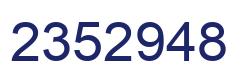 Número 2352948 imagen azul