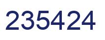 Number 235424 blue image