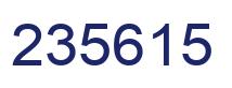 Número 235615 imagen azul