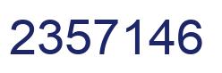 Number 2357146 blue image