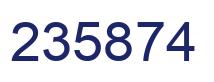 Número 235874 imagen azul