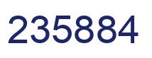 Number 235884 blue image