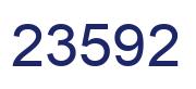 Number 23592 blue image