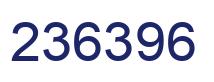 Number 236396 blue image