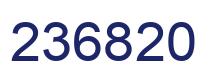 Number 236820 blue image