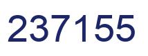 Number 237155 blue image