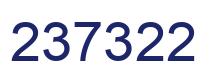 Número 237322 imagen azul
