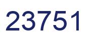 Number 23751 blue image