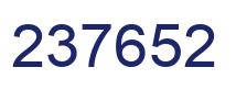 Number 237652 blue image