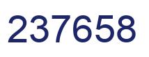 Number 237658 blue image