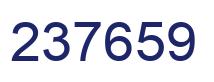 Number 237659 blue image